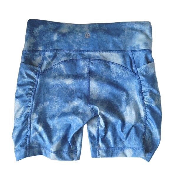 Lululemon Women's Speed Track 6" Short Tidal Trip Pipe Dream Blue Size 6 - Picture 3 of 10